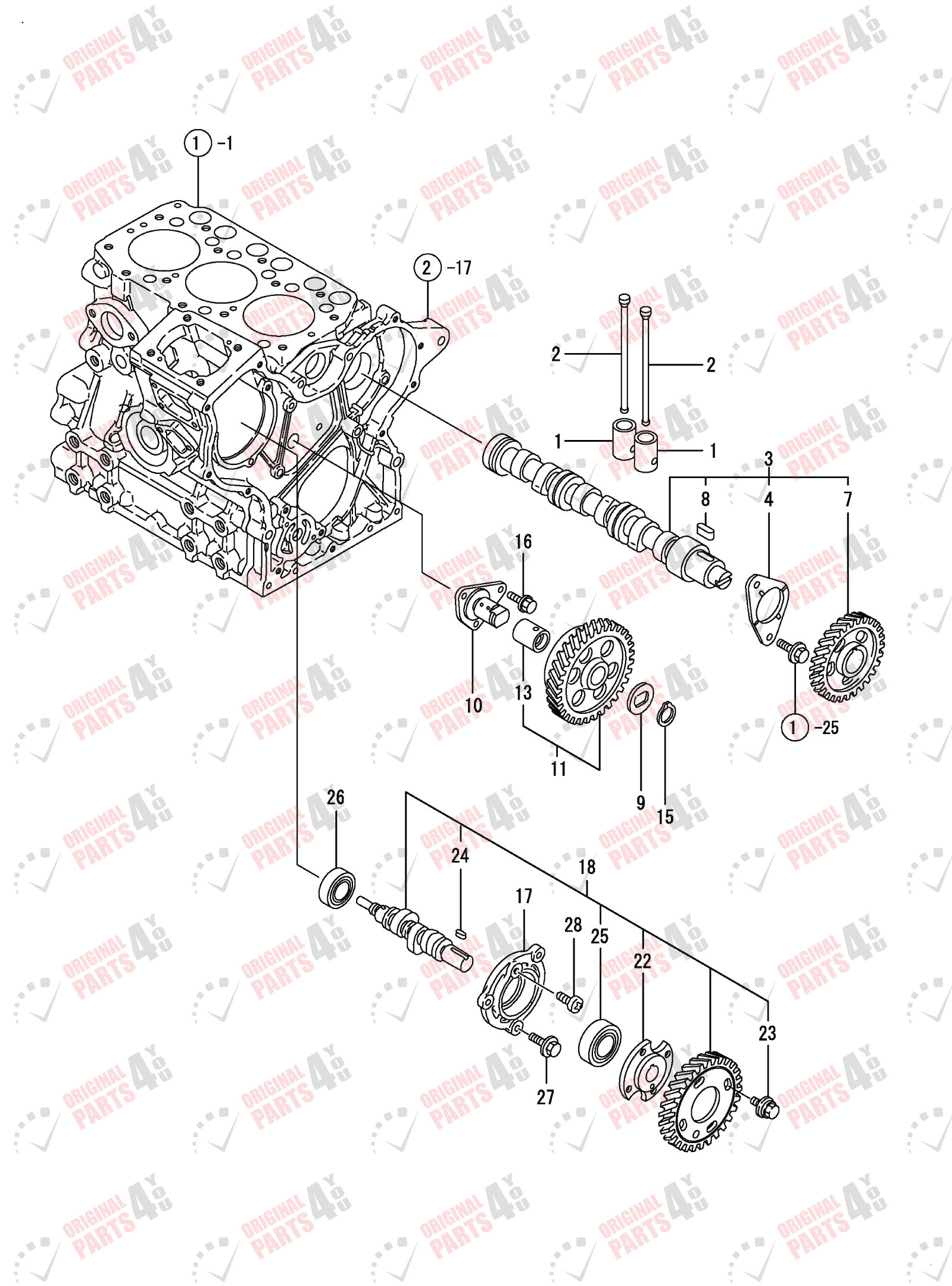 3TNE68C-ENP Yanmar Engine Parts | 3 Cylinder Engine Catalog