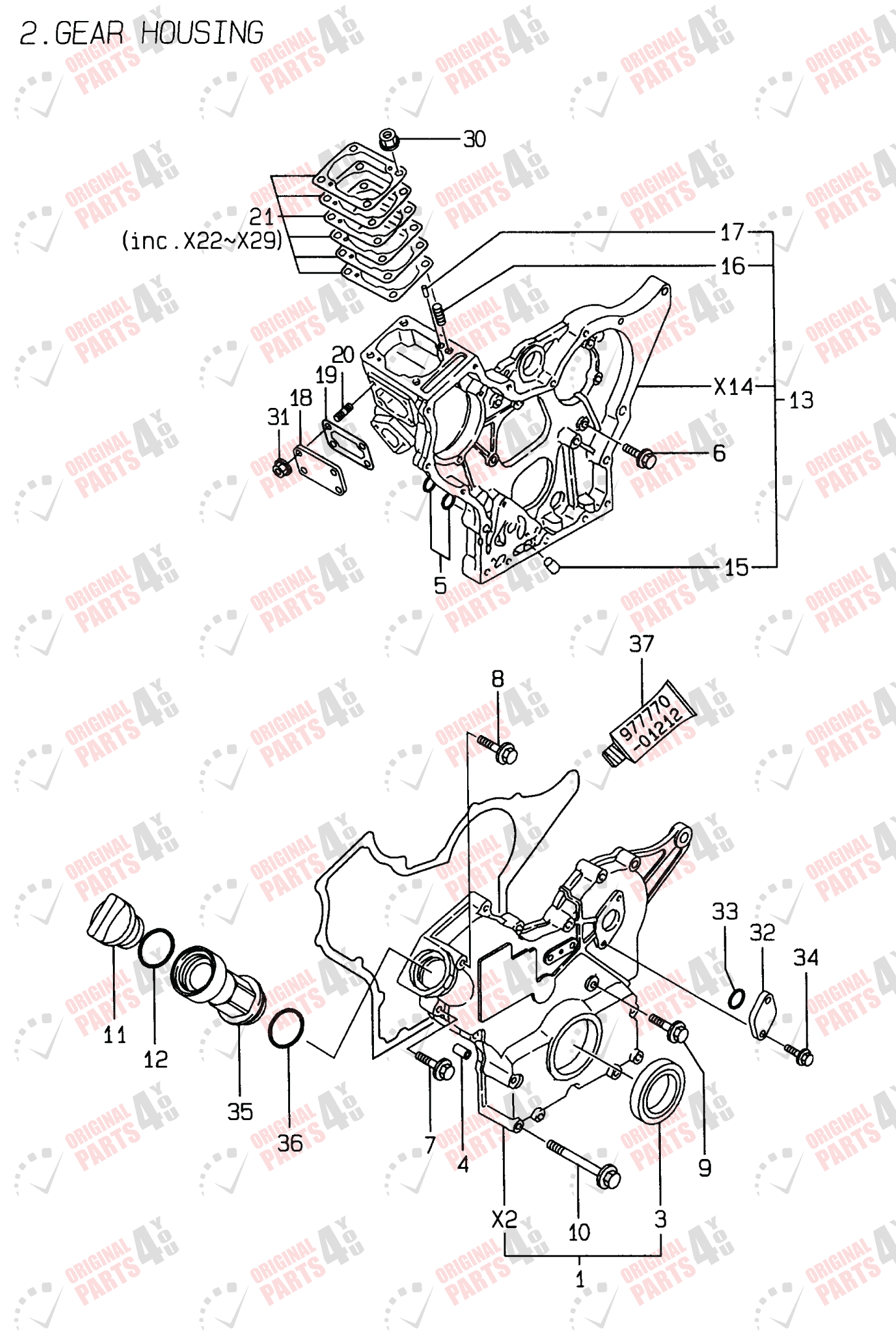 3TNE74-ENSR2 Yanmar Engine Parts | 3 Cylinder Engine Catalog