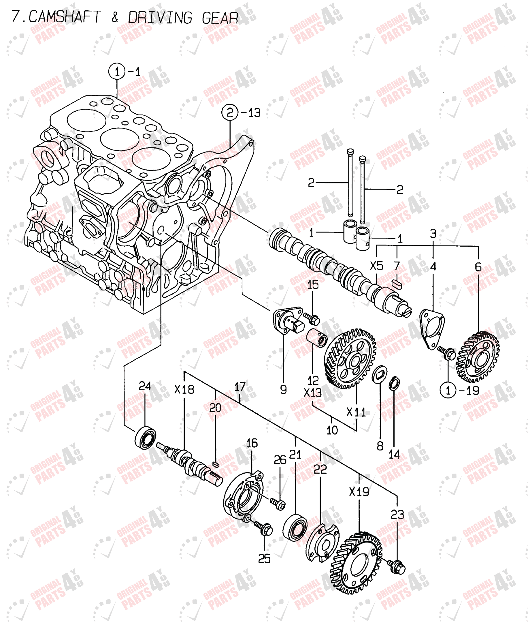 3TNE74-ENSR2 Yanmar Engine Parts | 3 Cylinder Engine Catalog