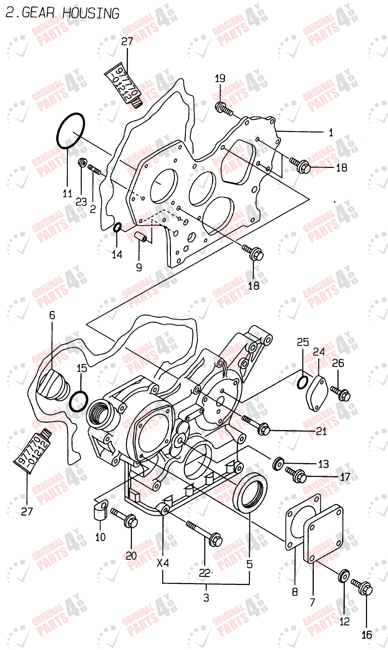 4TNE84-EMSA Yanmar Engine Parts | 4 Cylinder Engine Catalog
