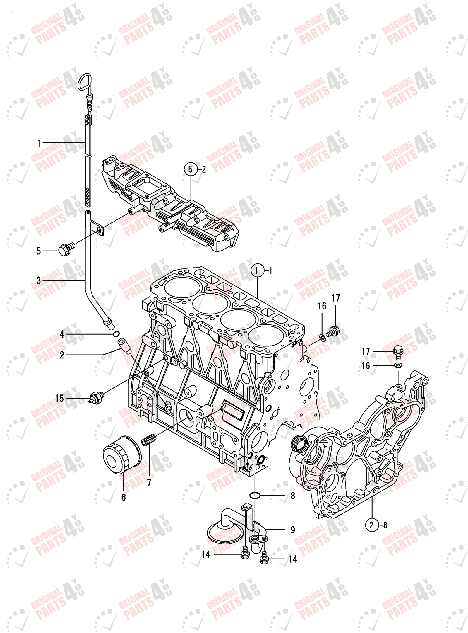 4TNE92-POM Yanmar Engine Parts | 4 Cylinder Engine Catalog