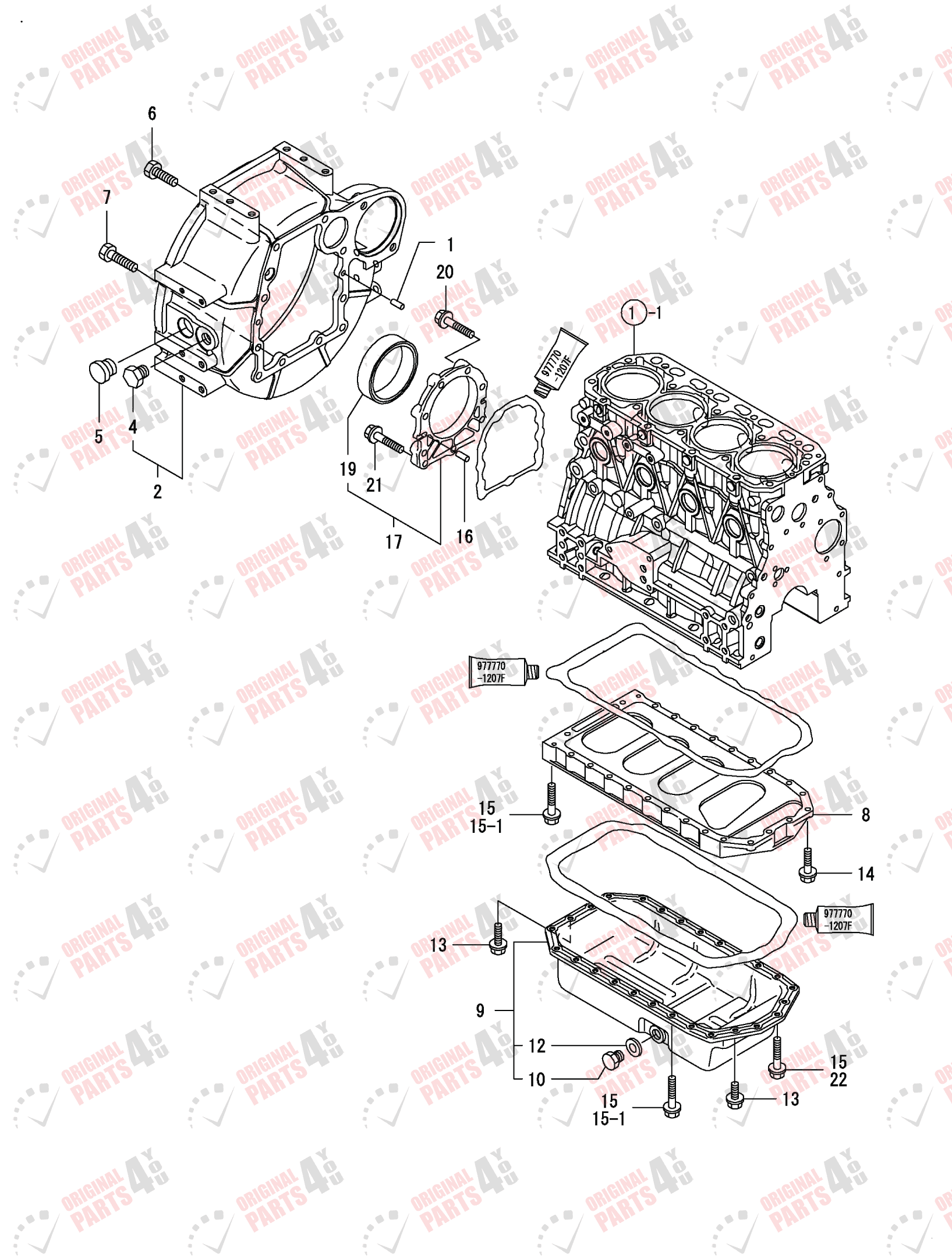 4TNV84T-ZDSAD Yanmar Engine Parts | 4 Cylinder Engine Catalog