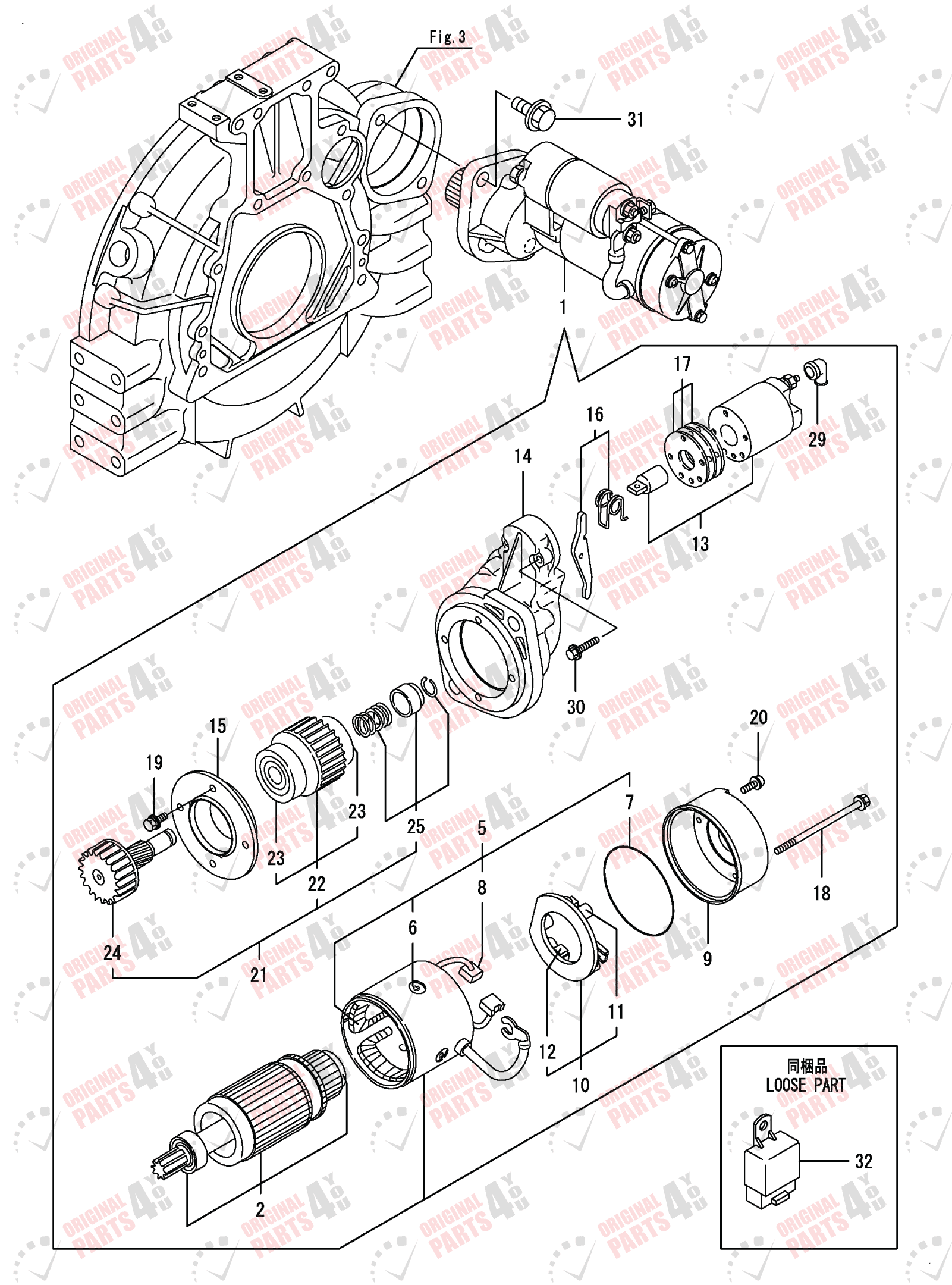 4TNV98-ZNMS2 Yanmar Engine Parts | 4 Cylinder Engine Catalog